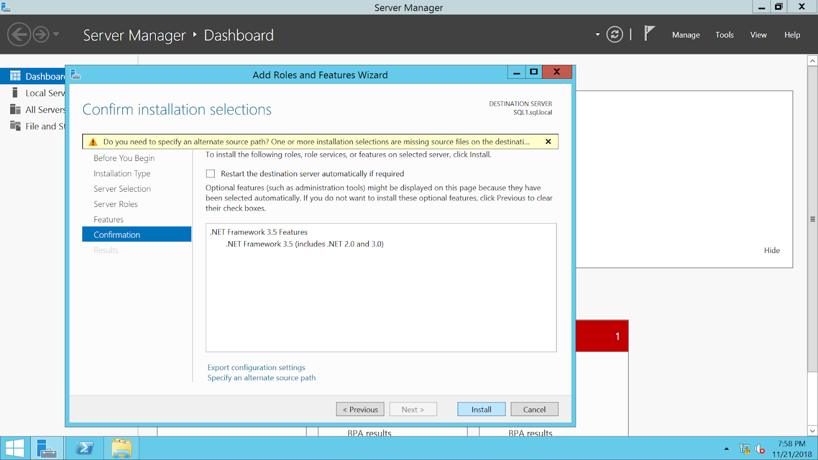 SQL Database server builds: SQL SERVER 2 PART 1