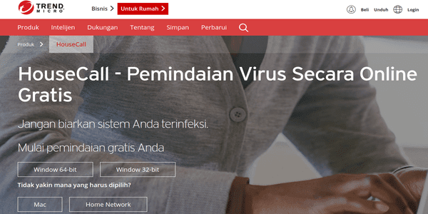 Trend Micro HouseCall, Antivirus Gratis dan Terbaik untuk PC Windows atau Mac