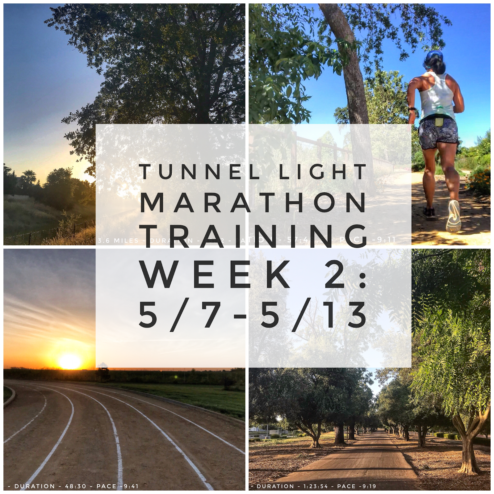 RunHikePlay Tunnel Light Marathon Training Week 2 5/75/13