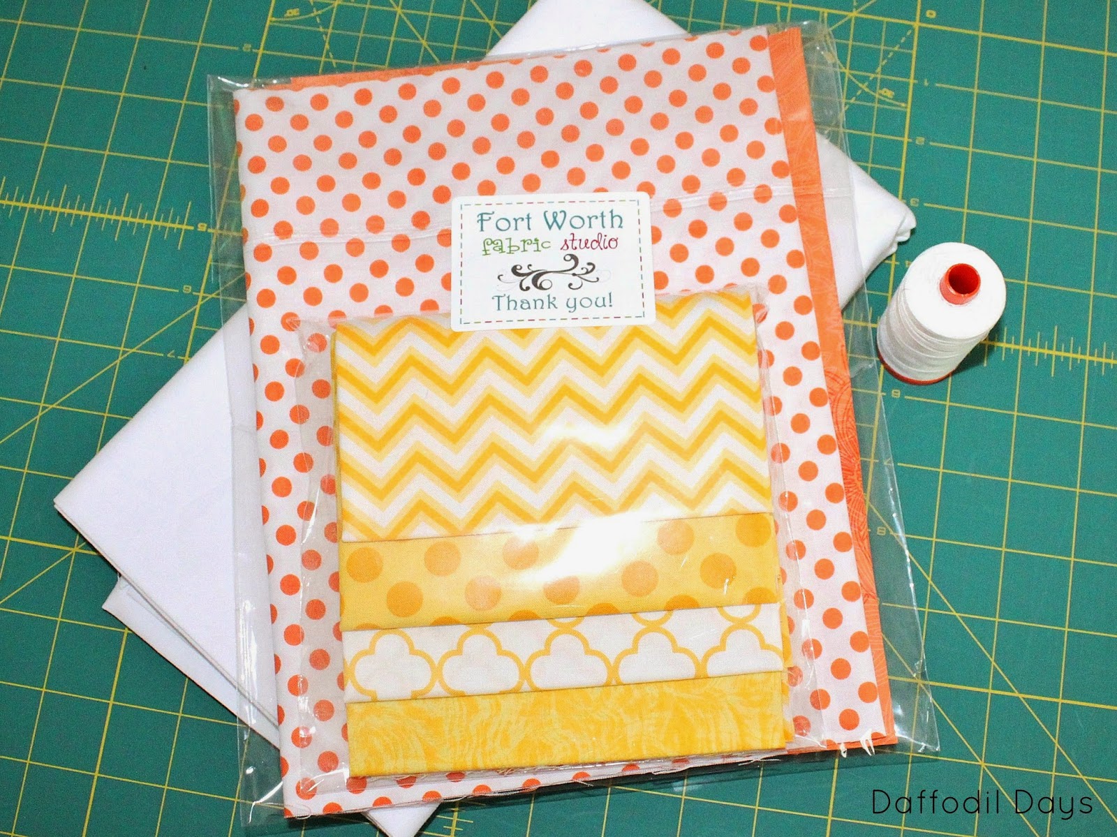 Daffodil Days {Throw Pillow Tutorial} designed by Sarah Nunes for Fort Worth Fabric Studio