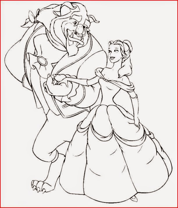 Belle Beauty and the Beast coloring.filminspector.com