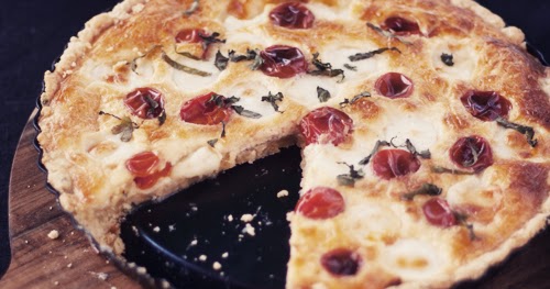 butiksofie: Tomaten Mozzarella Quiche und Gewinner