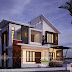 1870 square feet 4 BHK contemporary style home plan