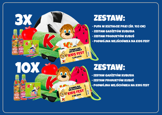 Do wygrania zestawy kubusiowych gadżetów i wejściówki na Kids' Fest! Konkurs