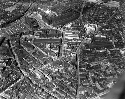 Central Liverpool, aerial view, 1934