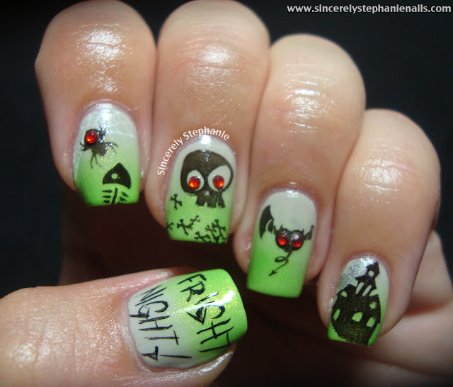 bundle monster fright night halloween nails