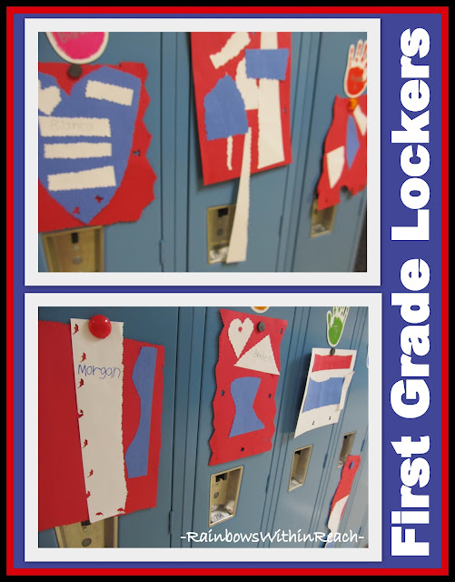 photo of: First Grade Patriotic 'Quilts' in honor of 9-11 (Artist in Residence Visit) 