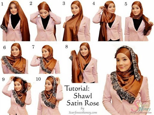 contoh tutorial hijab pashmina satin terbaru 2017/2018 contoh tutorial hijab pashmina satin terbaru 2017/2018