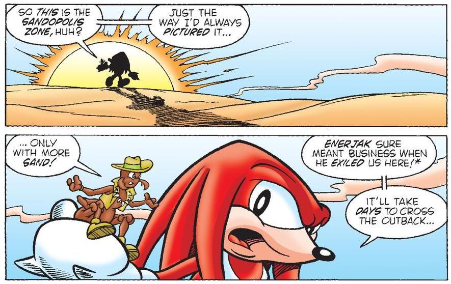 Hedgehogs Can't Swim Knuckles the Echidna (Original MiniSeries) Issue 2