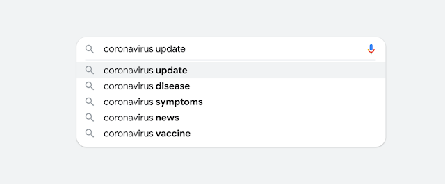 Google vult voorspellingen over coronavirus automatisch aan.