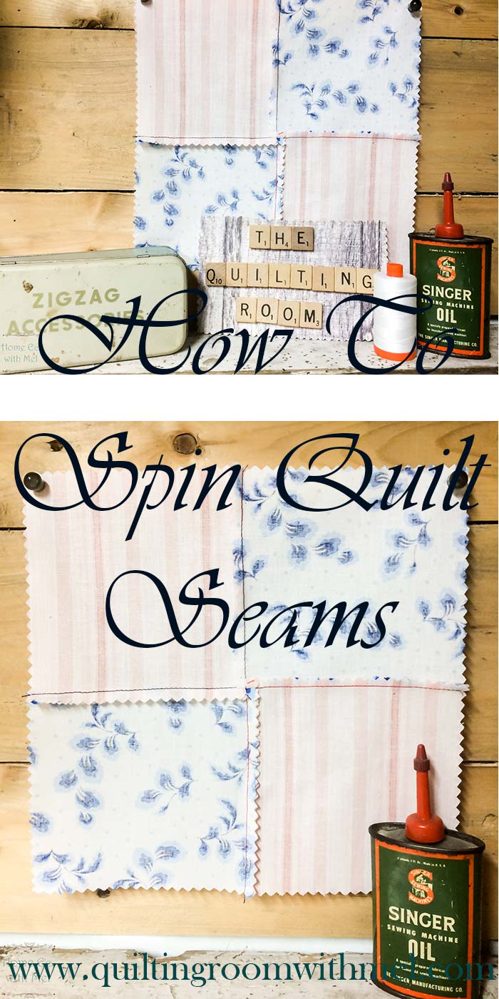 how to spin quilt seams
