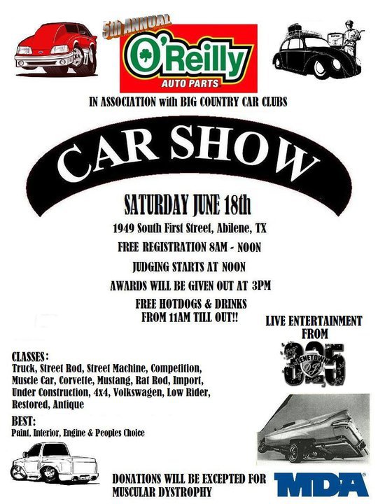 Maggiolino Basso 5th Annual O'Reilly's Auto Parts Car Show, Abilene Texas