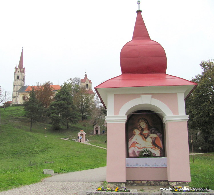 Žalostna gora nad Mokronogom, cerkev Žalostne Matere božje Slovenija, Dolenjska