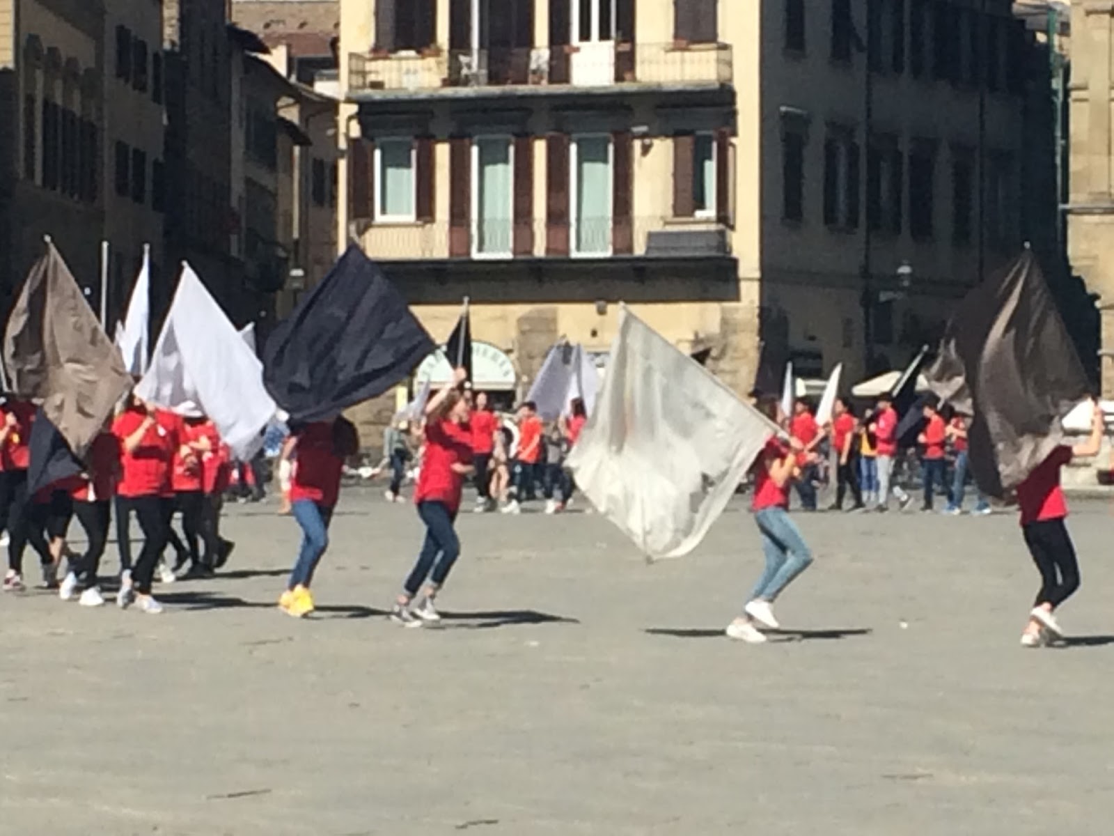 Flag throwing in Florence