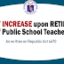 Salary Increase upon Retirement of Public Teachers