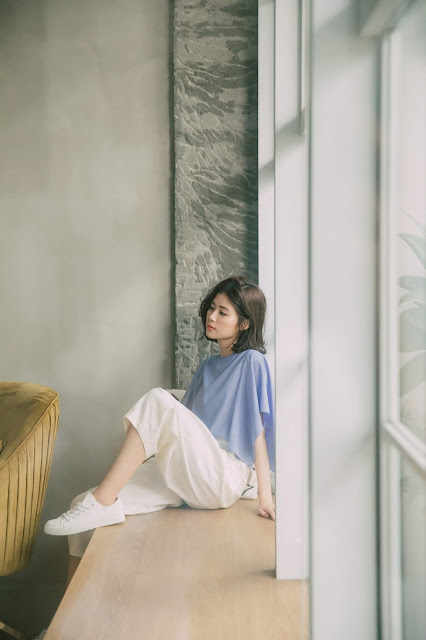 彎彎小河波浪造型袖上衣