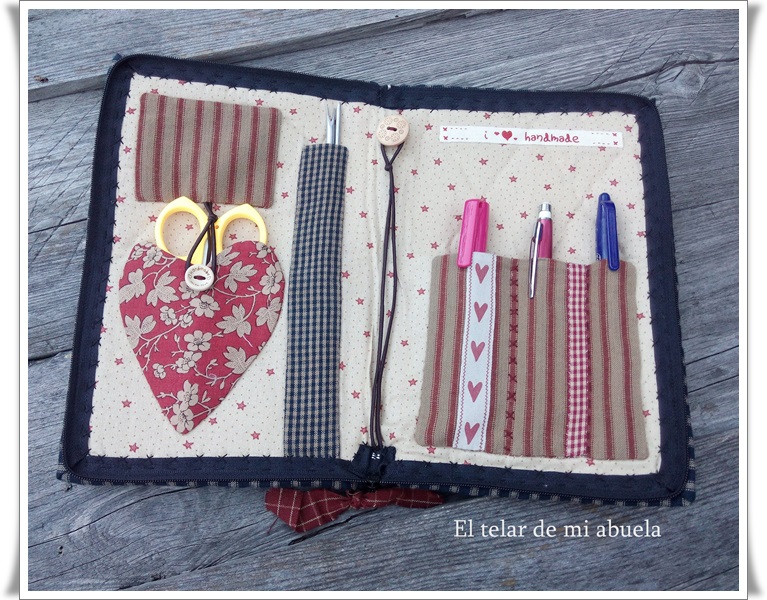 El telar de mi abuela ♥: ESTUCHE APLIQUICK Y GUARDA AGUJAS