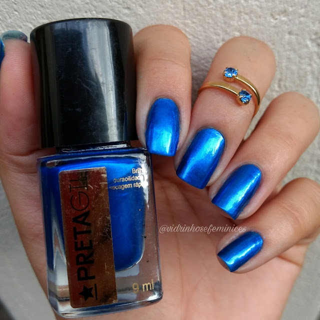Azul preferido esmalte preta gil azul preferido