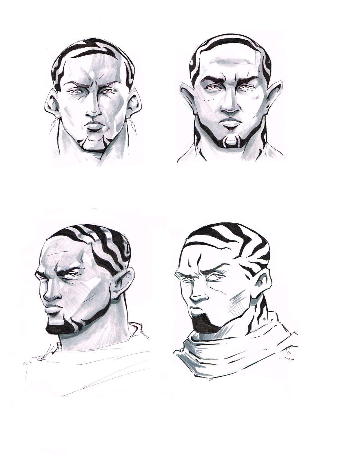 The Art of Brandon Royce Some Head Design Concepts