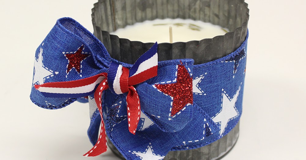 Ben Franklin Crafts and Frame Shop DIY Easy Memorial Day Candles