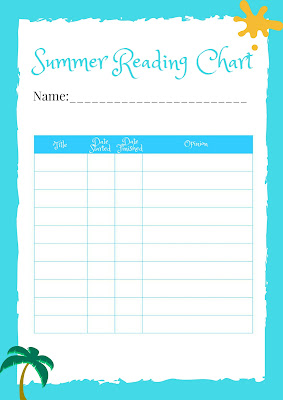 Summer Reading Charts for Kids - free printable Summer Reading Charts for Kids - free printable