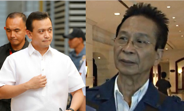 Sen. Trillanes, Duterte's lawyer Salvador Panelo now inside the BPI bank