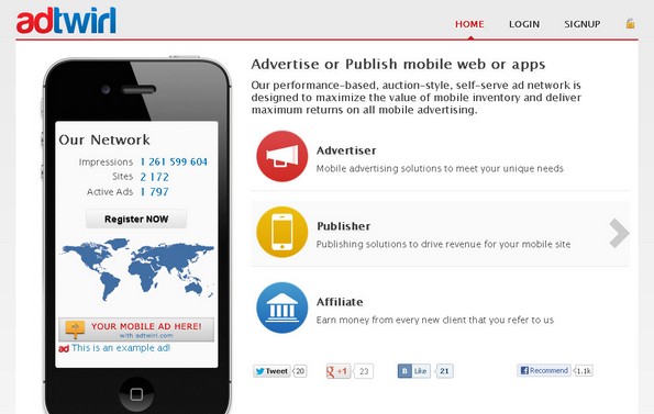 AdTwirl mobile ad network