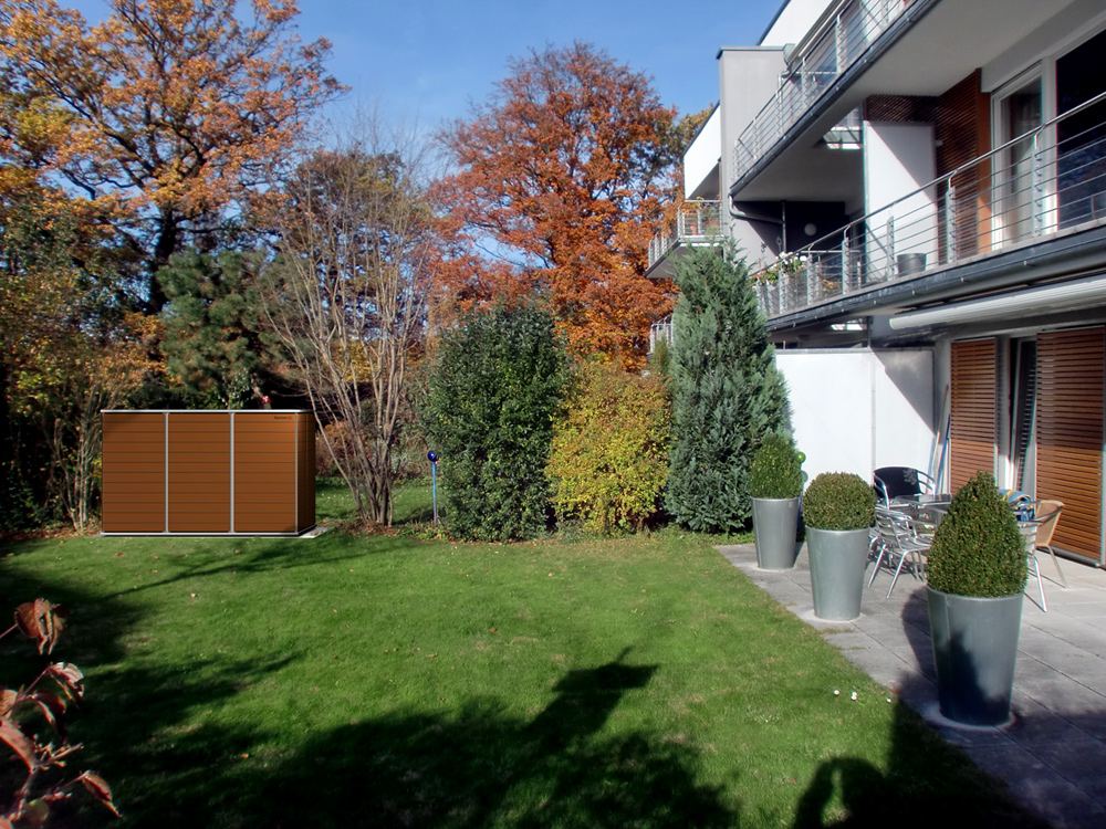 Das geteilte Gartenhaus :: Sichtschutz mit Stauraum