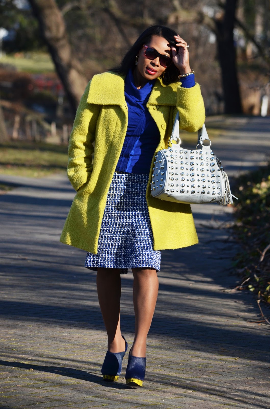 Beckabella Style: Neon Lime Coat