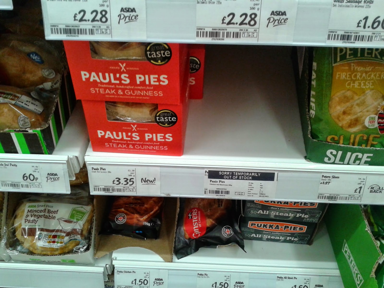 Pierate Pie Reviews Paul's Pies Now Sold in ASDA!