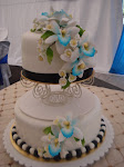 2-tiers fondant cakes