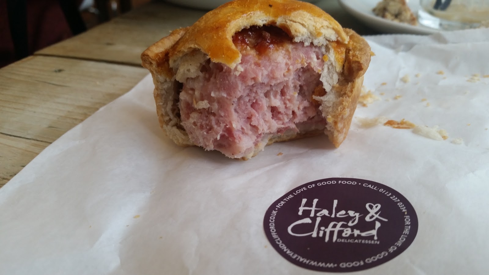 Pierate Pie Reviews Leeds Pie Tour Voakes Pork Pie at Haley and