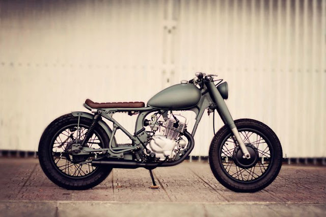 Honda CD 125 Benly độ Cafe Racer - Tracker - BMW - Army đẹp Honda CD 125 Benly độ Cafe Racer - Tracker - BMW - Army đẹp