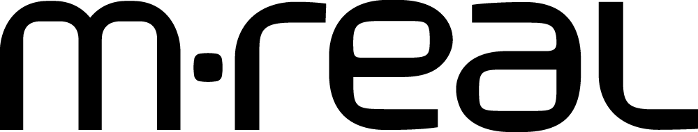 M real by. M-real corporation, входящая в metsäliitto group. eps в svg.