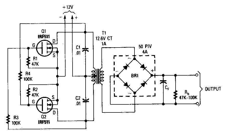 Power Mosfet Inverter Circuit Diagram Electronic Circuit