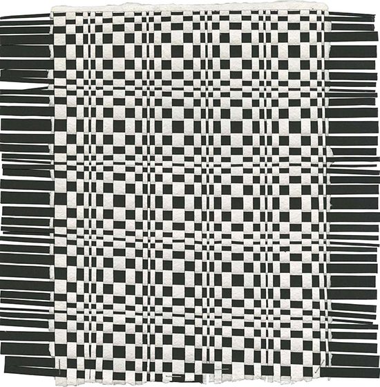 Henri Jacobs Journal Drawing 926, Thursday 15 March 2018 Piorko / surface research universe, recto (plaited paper, final drawing) 31,5 x 31,7 cm drawing Henri Jacobs Journal Drawing 926, Thursday 15 March 2018