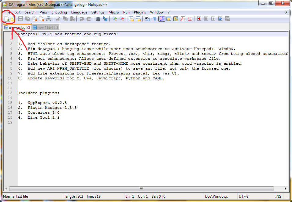 Membuat Script HTML sederhana dengan teks editor Notepad++ (Latihan 1)