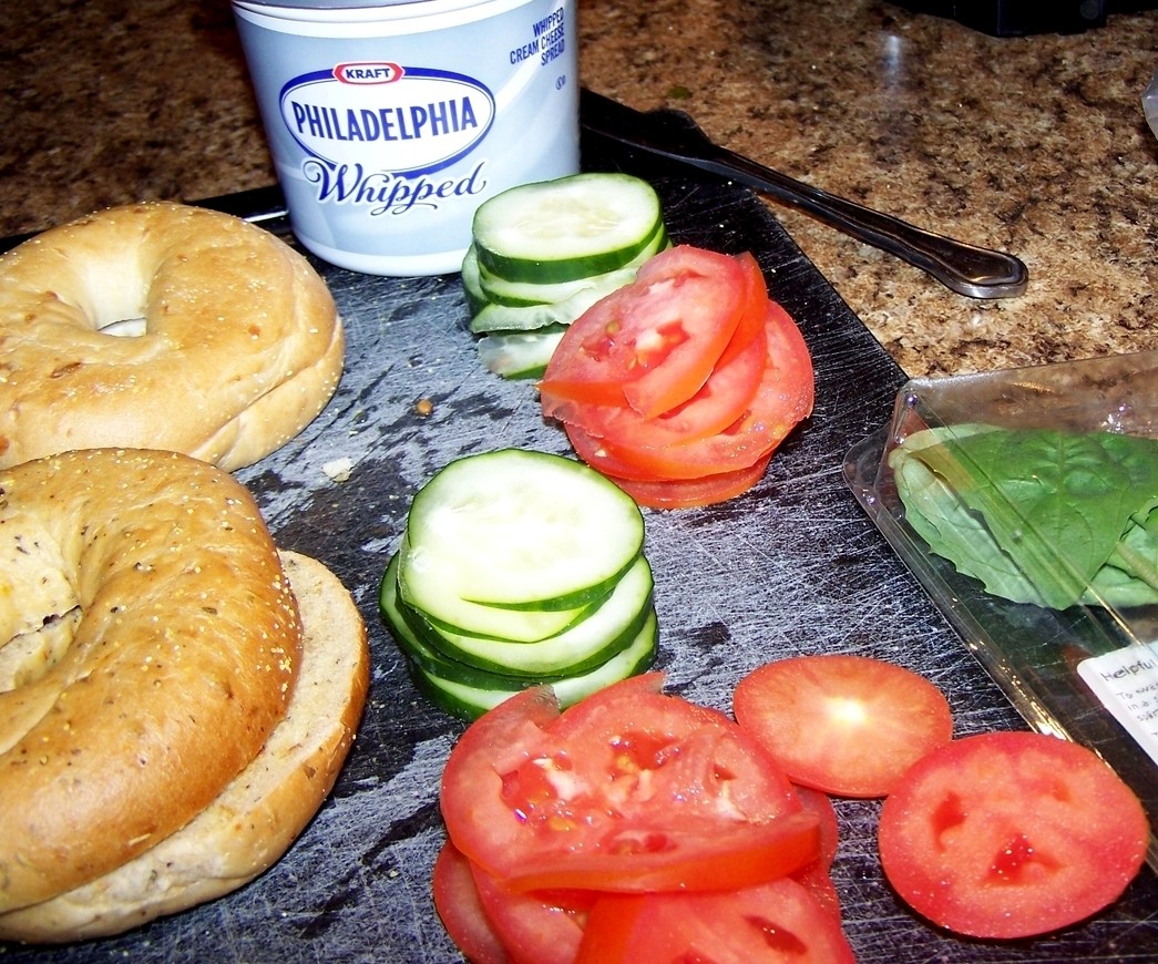 Recipe Killer Tomato Bagel Sandwich Bona Fide Boho