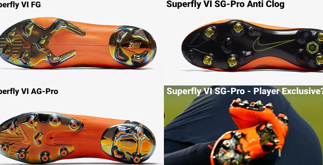 SG Version Without Anti-Clog Sole Only For CR7, Neymar Co? Nike Mercurial Superfly Vapor 360 2018 Boots - FG vs AG vs SG-Pro Anti-Clog Versions - Footy Headlines