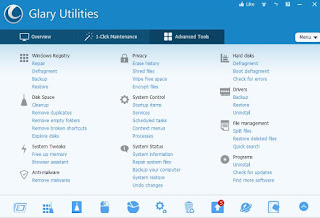Glary Utilities screen interface