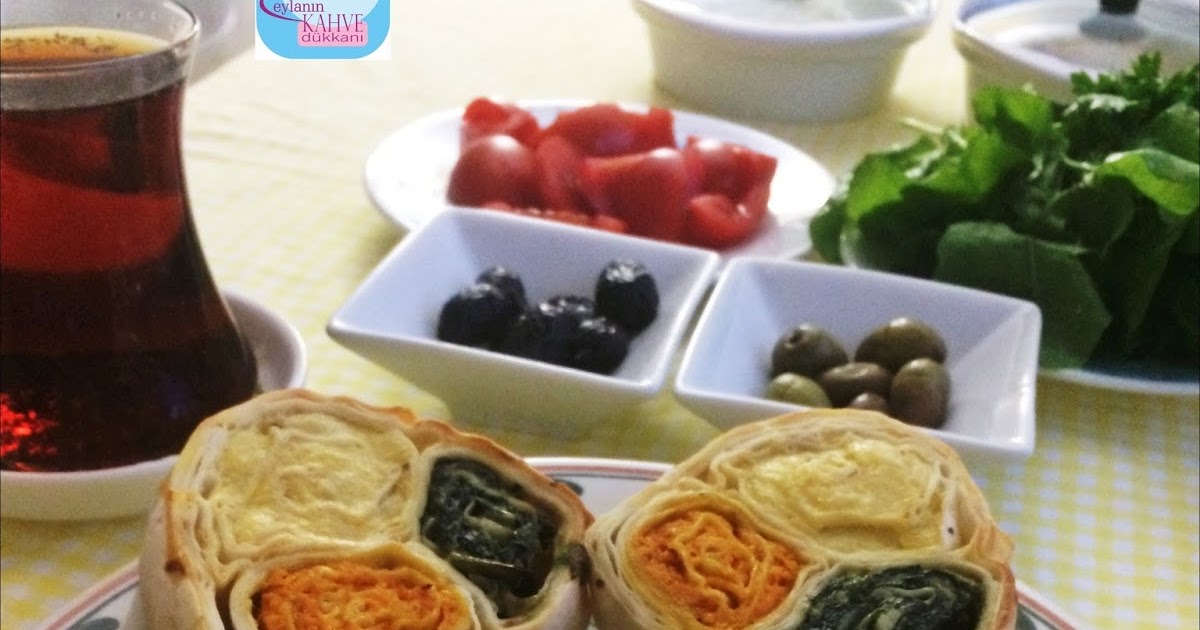 Gösterişli Üç Renk Börek Leyla�nın Kahve Dükkanı