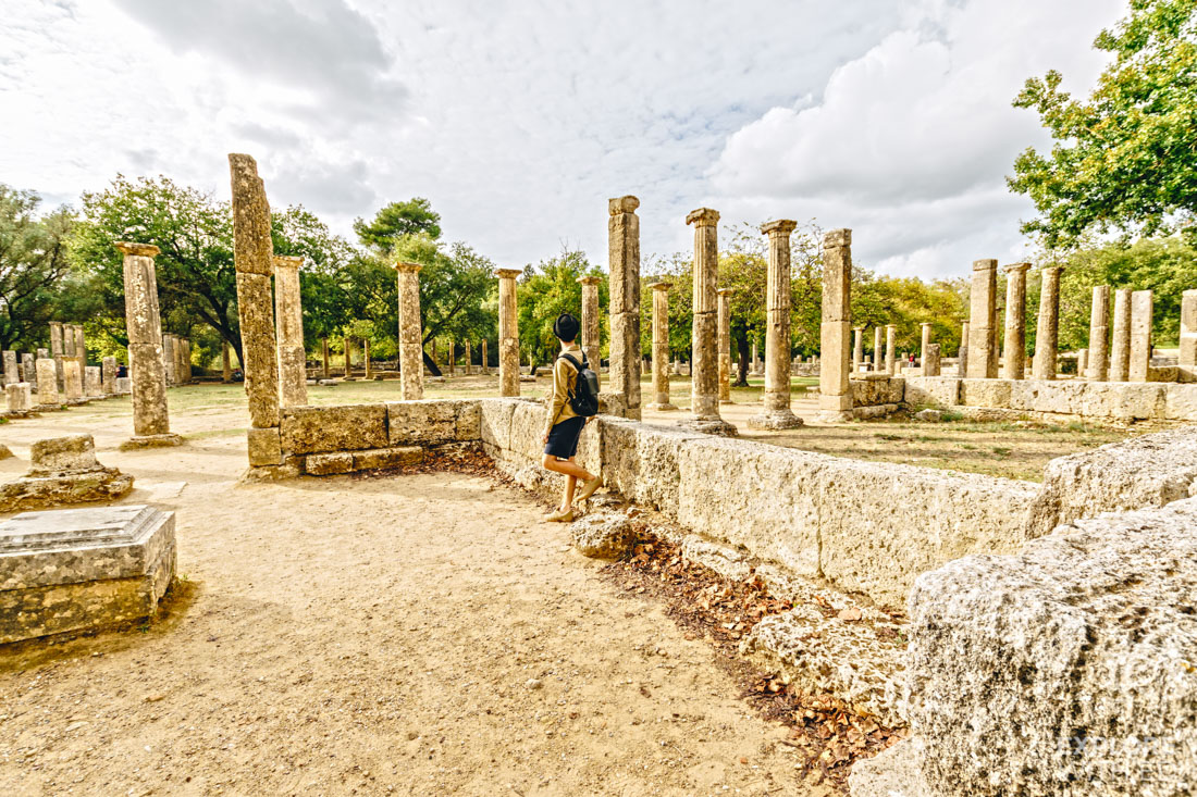 The Palaestra at Olympia remains