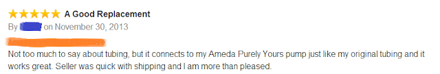 Reviews of Maymom Tubes for Ameda pump