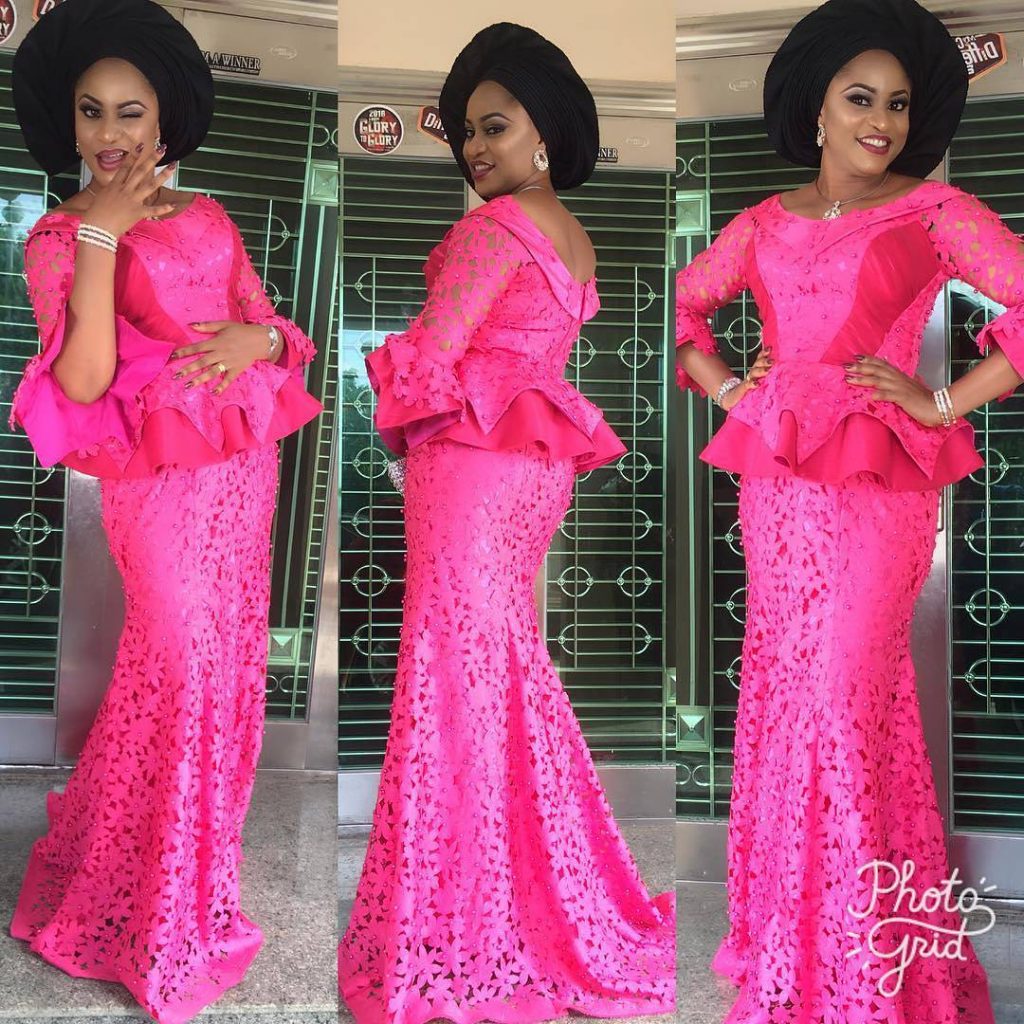lace style skirt and blouse
