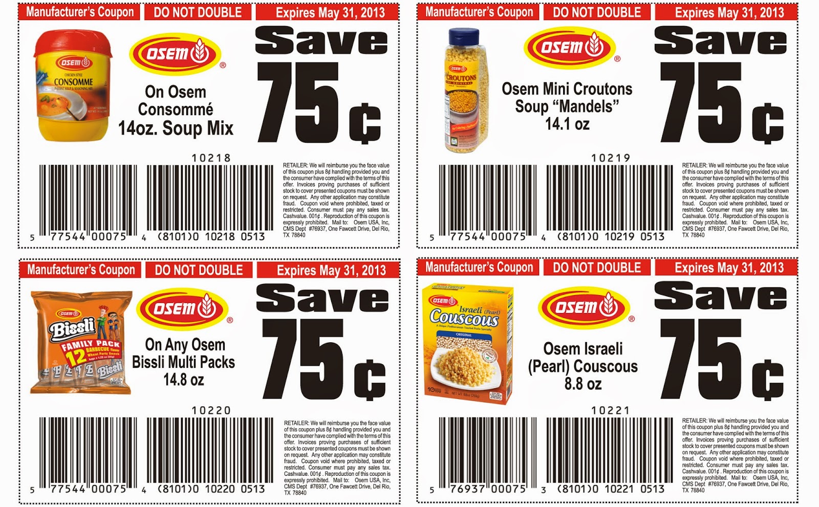 Free Printable Manufacturer Grocery Coupons