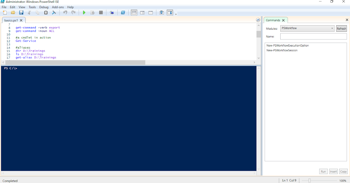 My Educational Personal Blog Powershell 1.5 PowerShell ISE and File