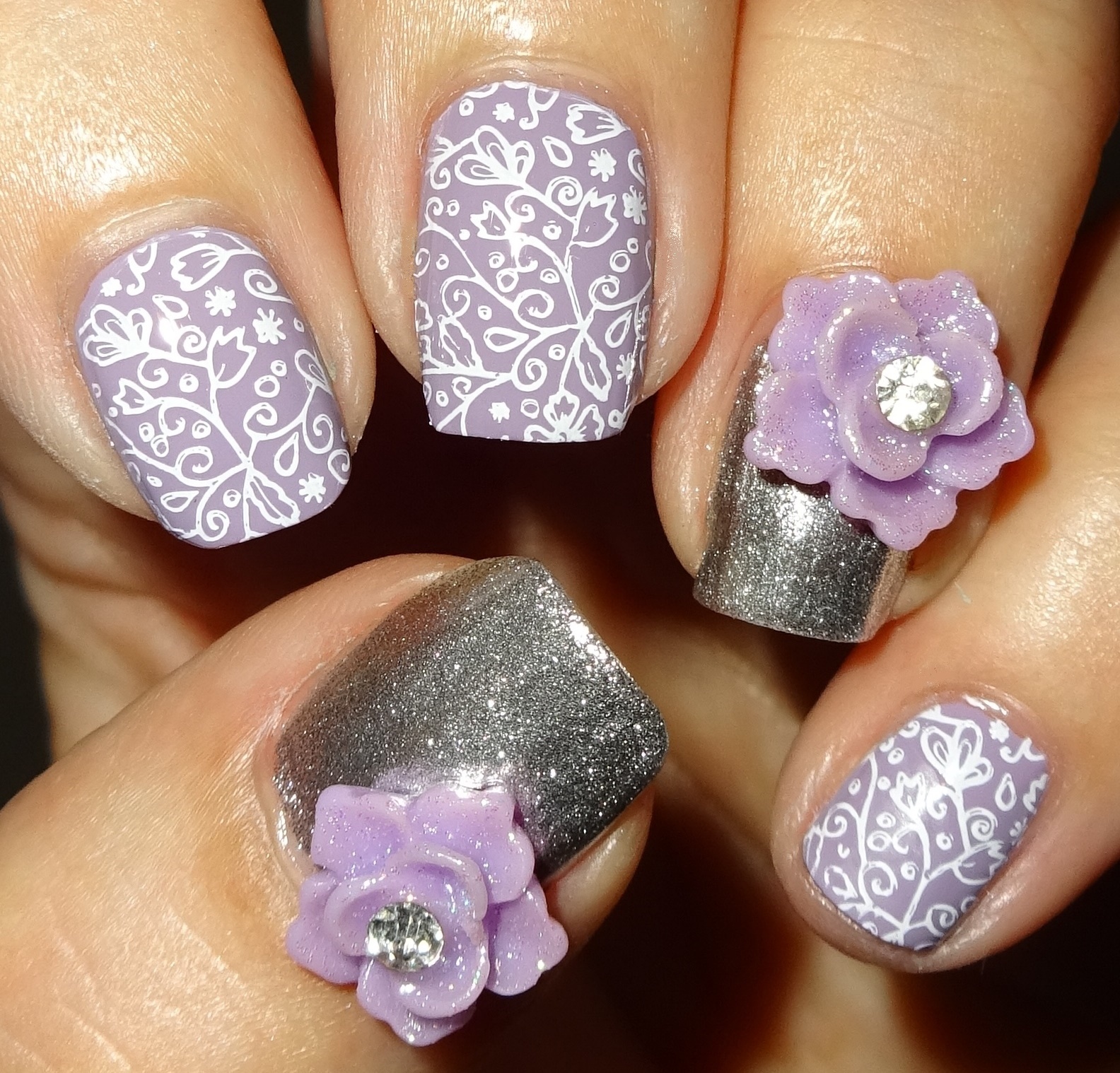 Wendy's Delights 3D Flower Nail Charms from Charlies Nail Art