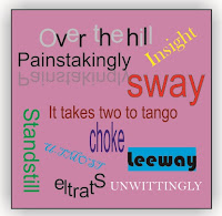 Vocabulario inglés: insight, leeway, choke, sway...