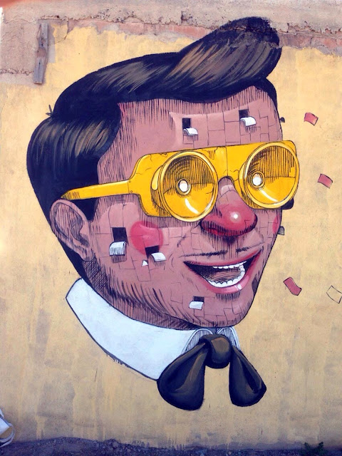 Street Art By Italian Graffiti Artist Pixel Pancho In Juarez Mexico For Hola Color Urban Art Festival. 2