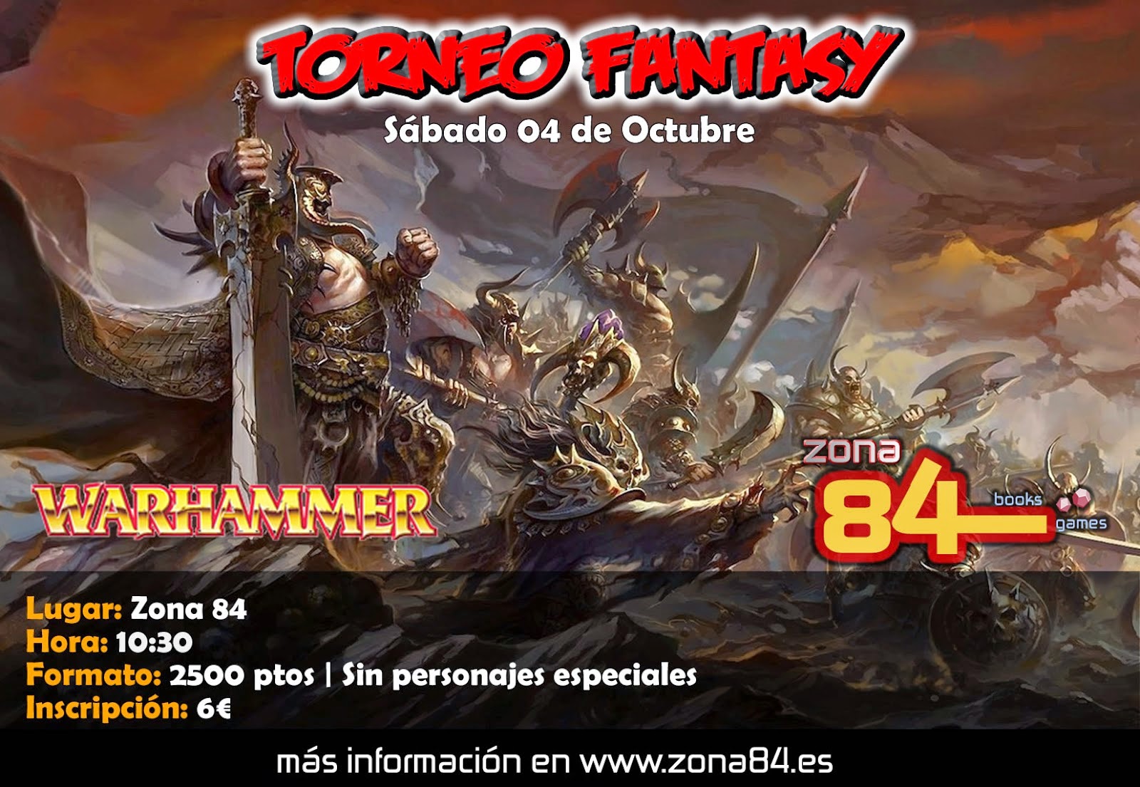 [Eventos] Torneo de Warhammer Fantasy a